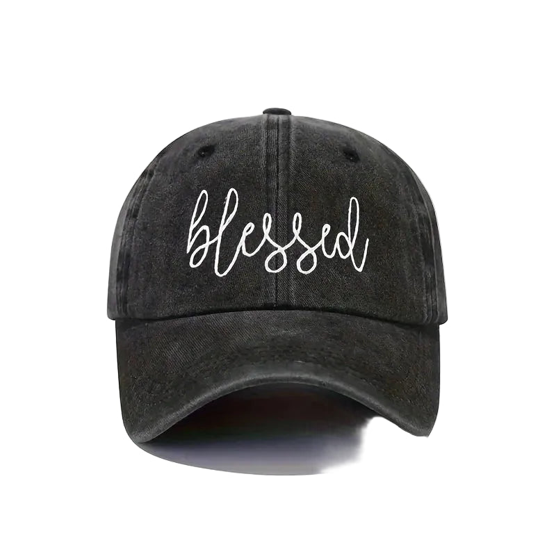 Embroidered “Blessed” Trucker Cap