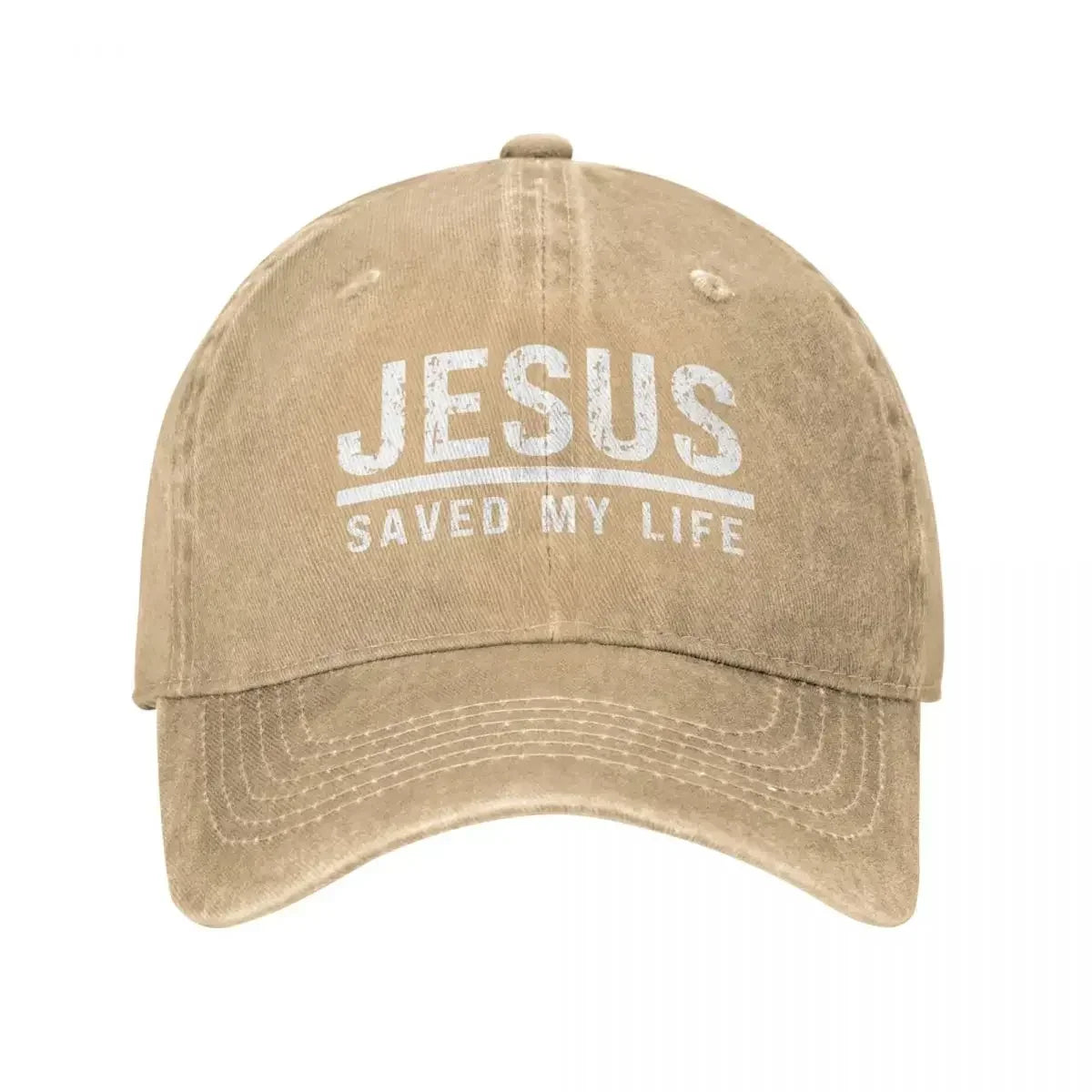 Jesus Saved My Life Washed Cap