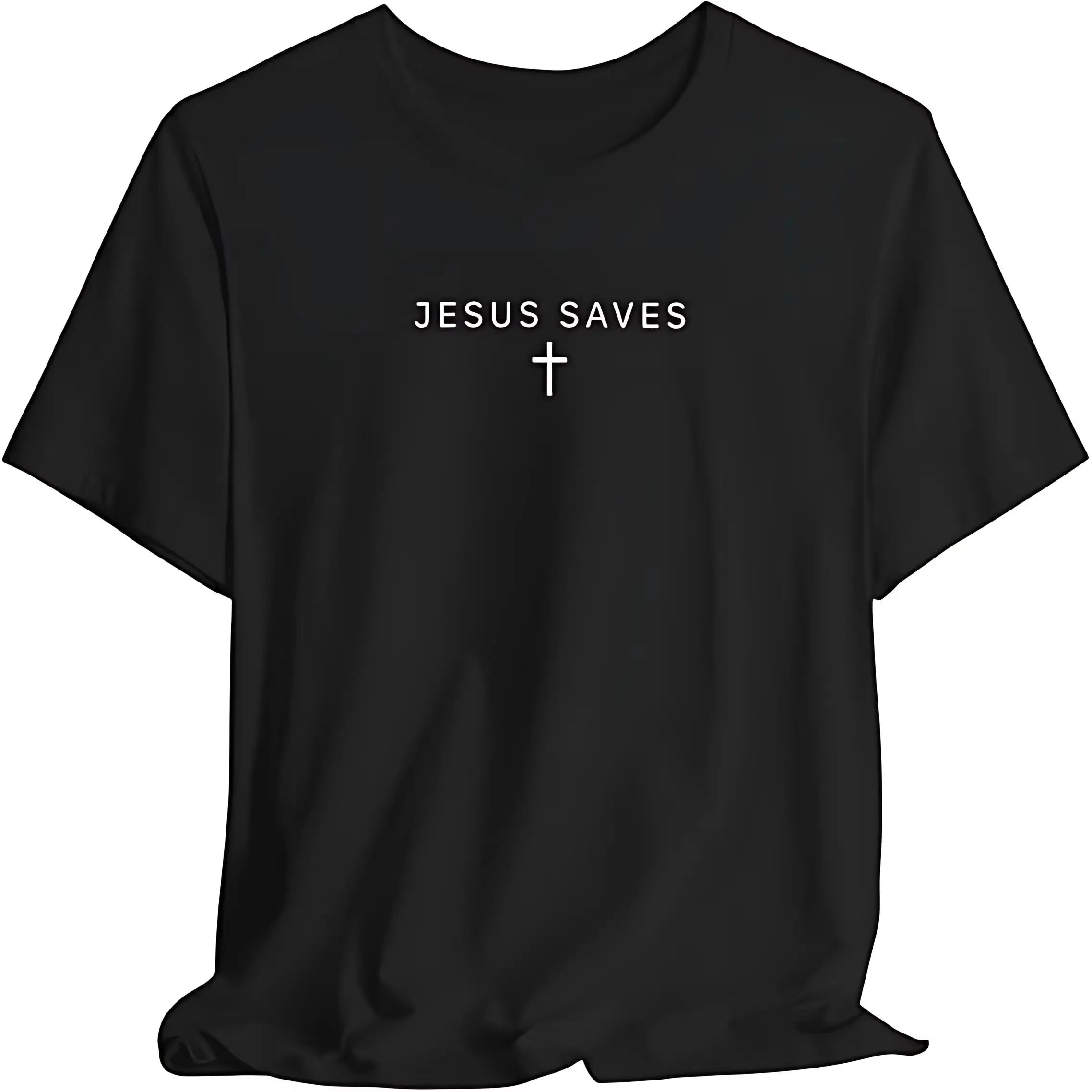 Jesus Saves Minimalist Cross Tee