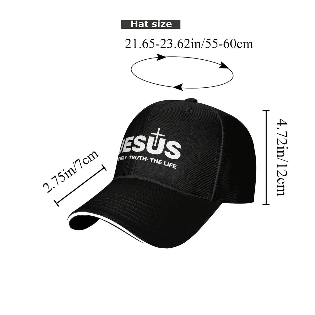 Jesus Cross Print Dad Cap