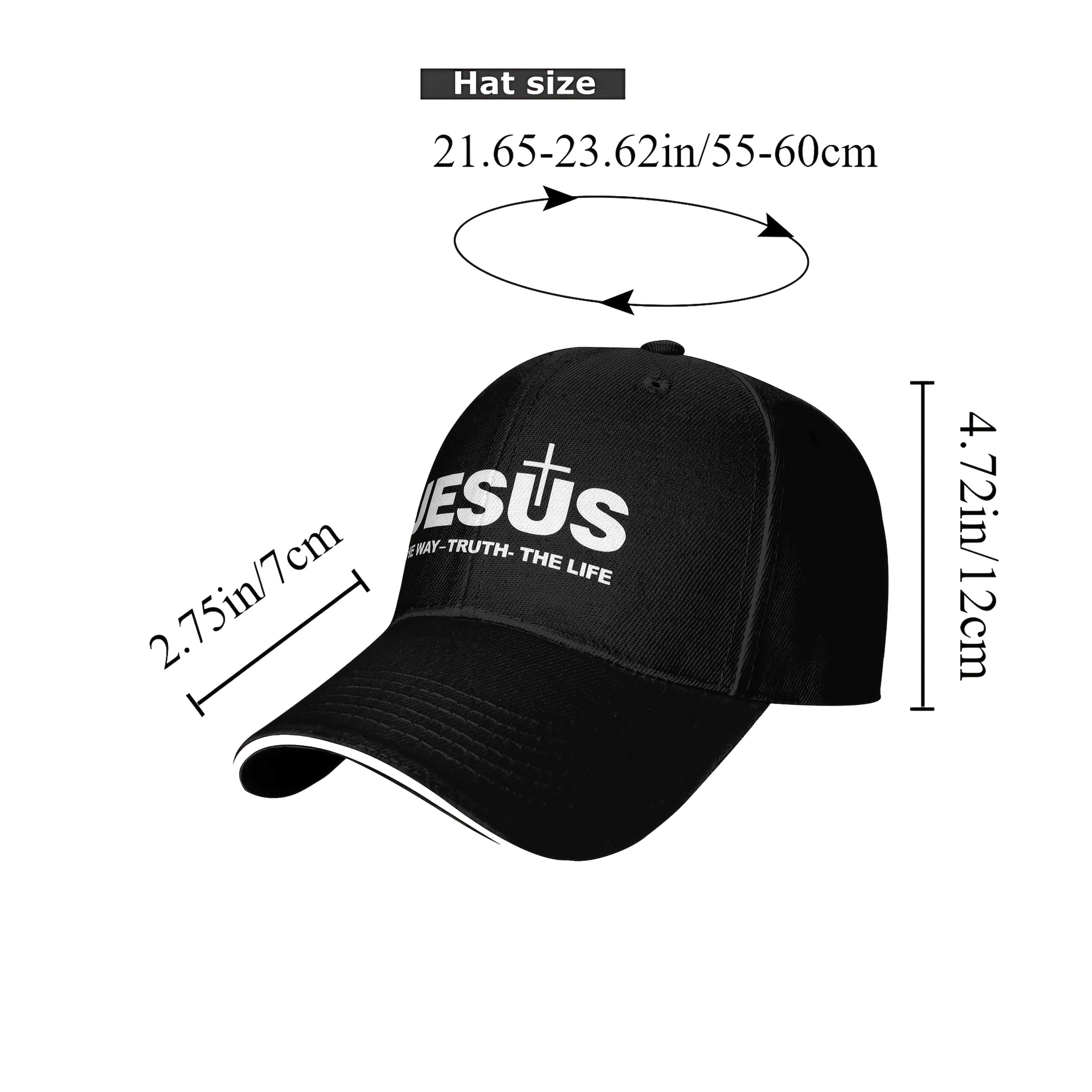 Jesus Cross Print Dad Cap