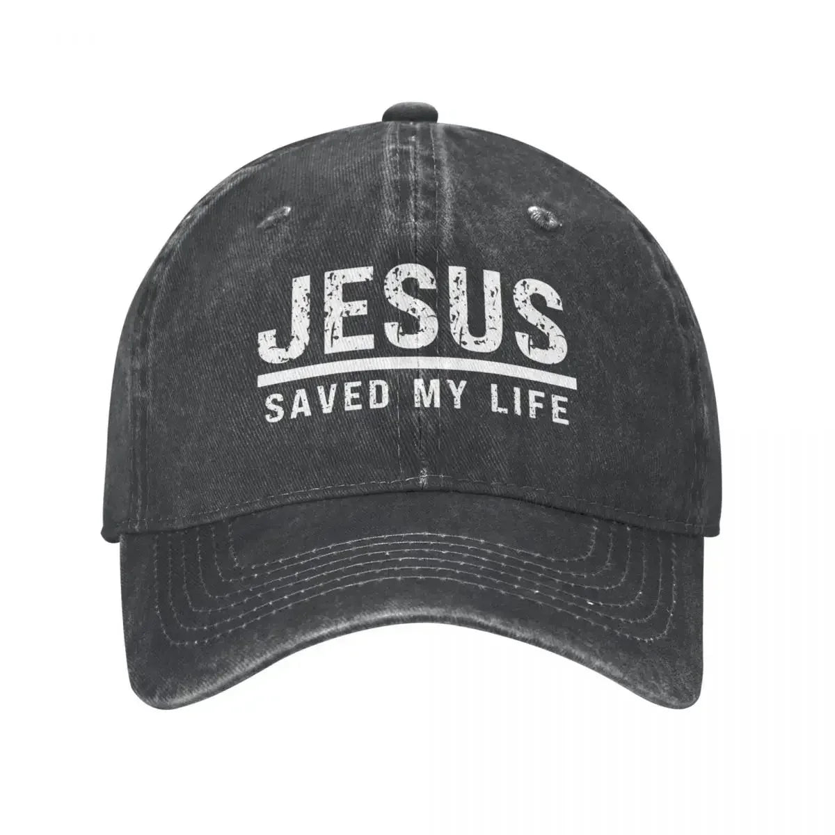 Jesus Saved My Life Washed Cap