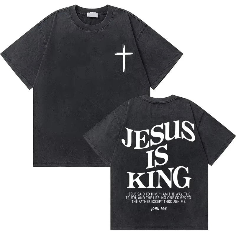 Retro Jesus Graphic Cotton Tee
