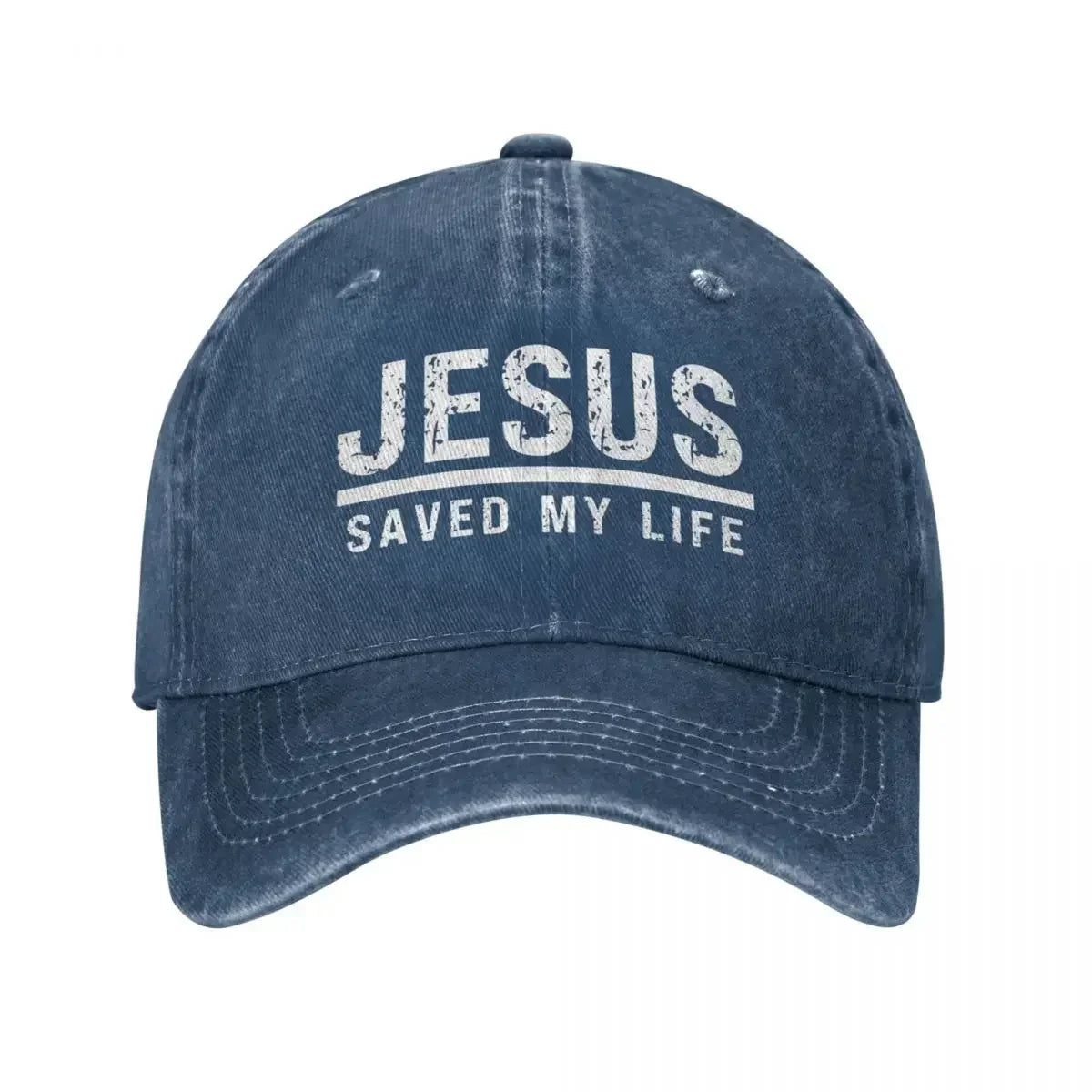 Jesus Saved My Life Washed Cap