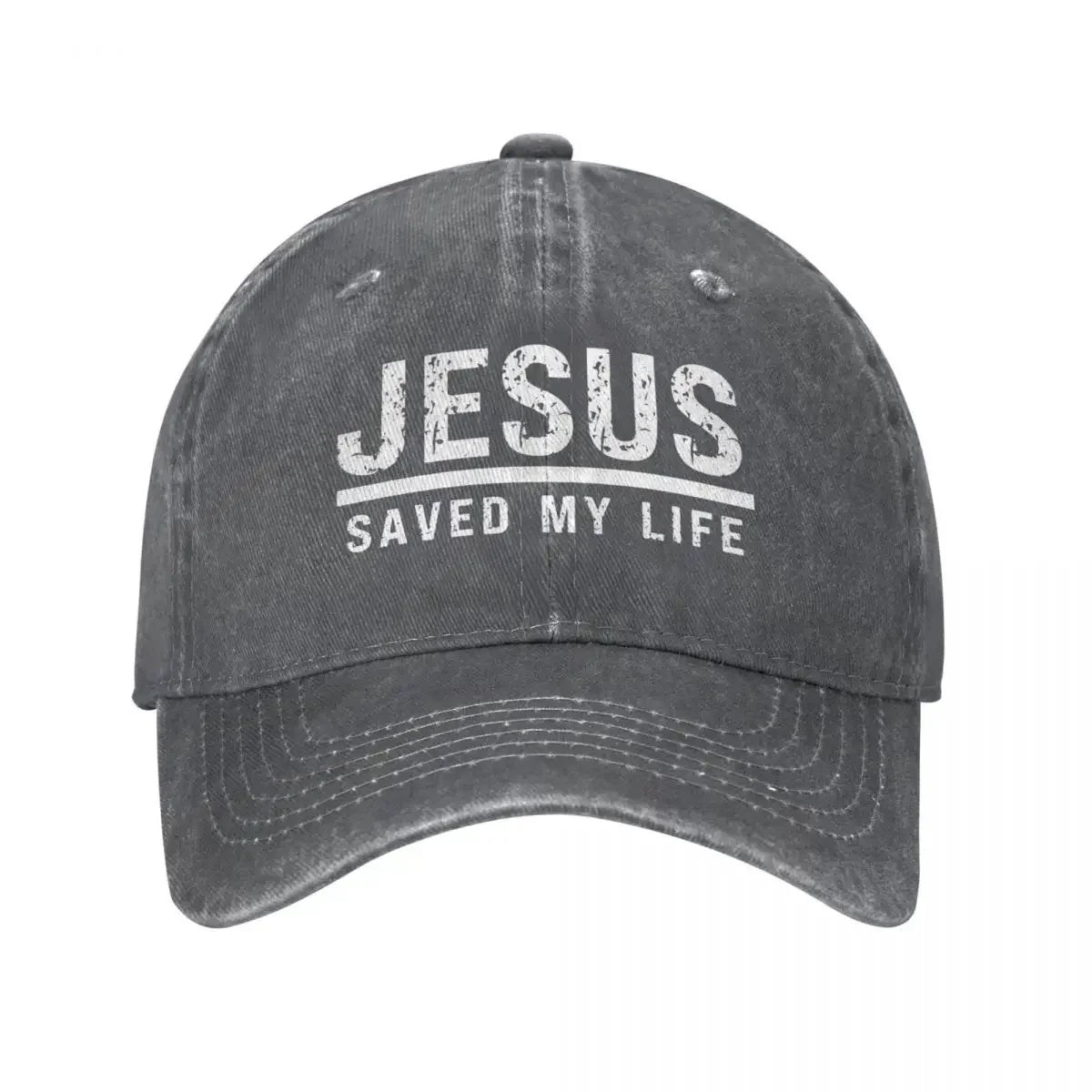 Jesus Saved My Life Washed Cap