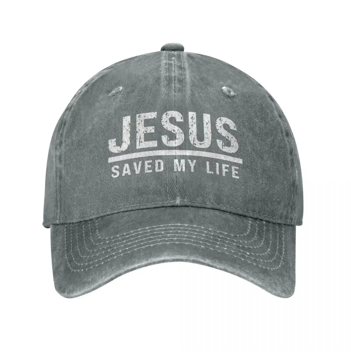 Jesus Saved My Life Washed Cap