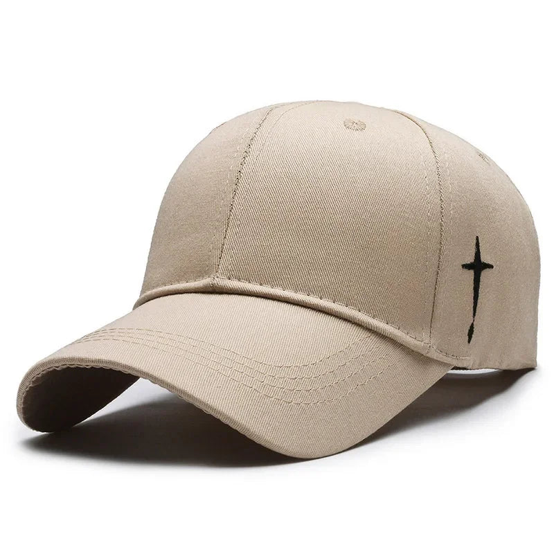 Cross Water Drop Embroidered Cap