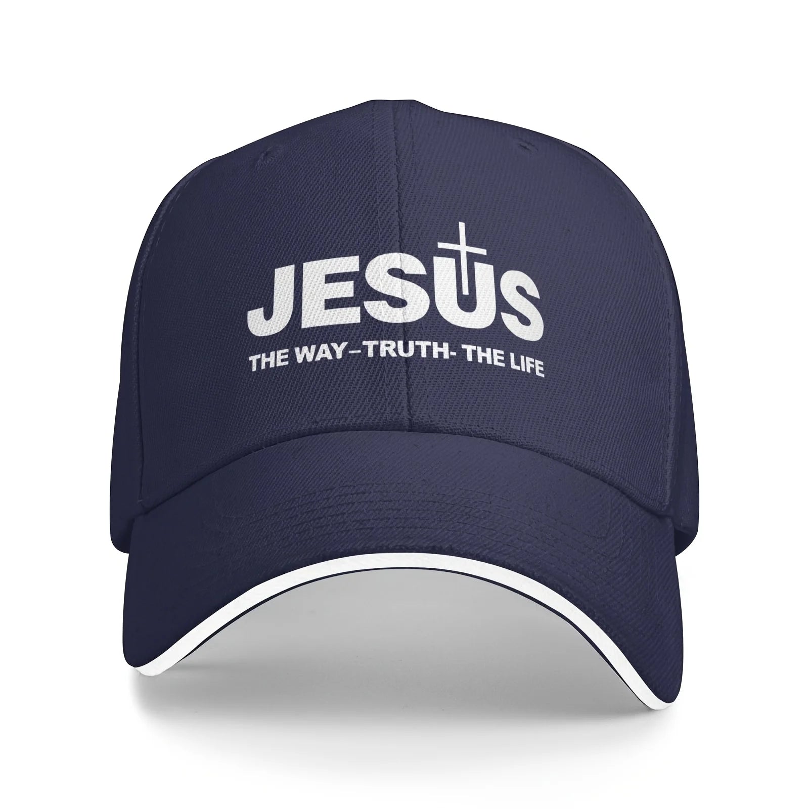 Jesus Cross Print Dad Cap