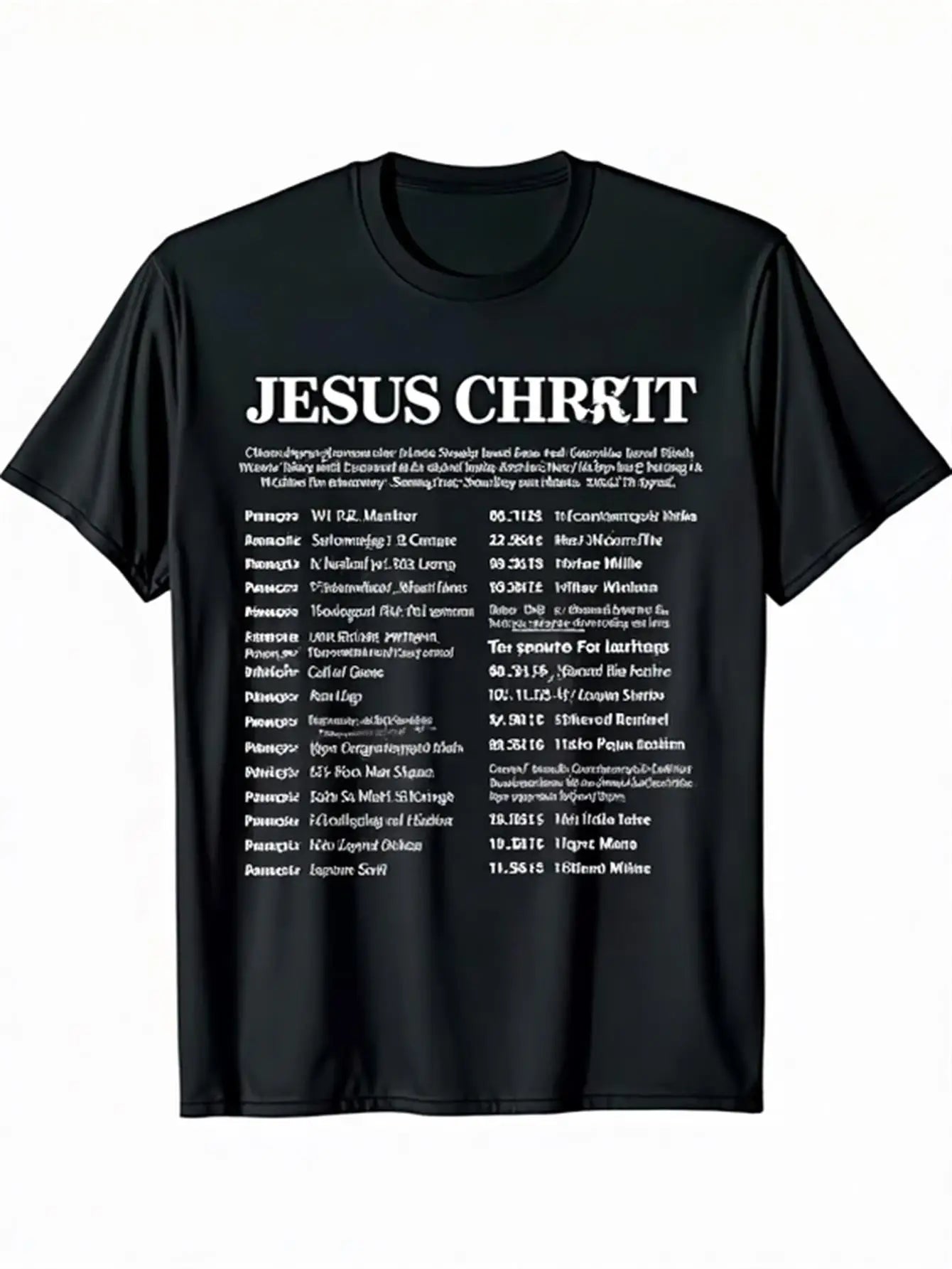 Bible Verse Christian Crew Neck Tee