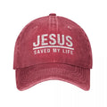 Jesus Saved My Life Washed Cap
