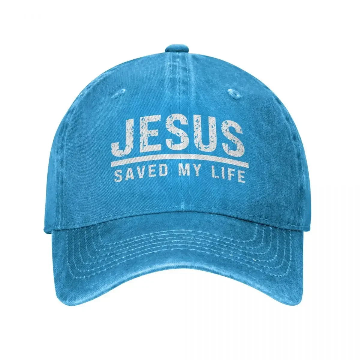 Jesus Saved My Life Washed Cap