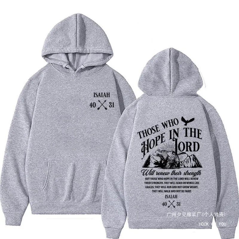 Jesus Letters Print Hoodie