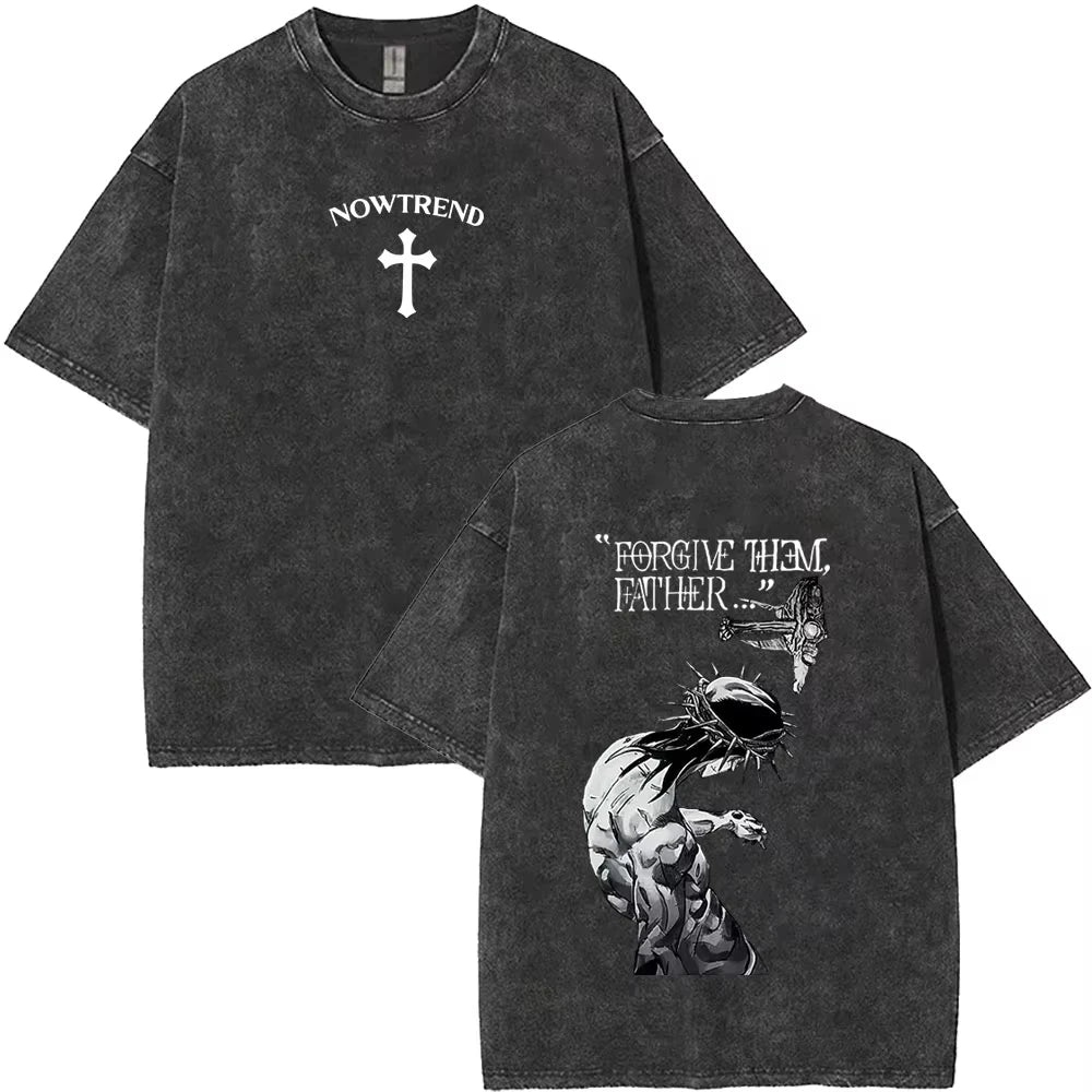 Retro Jesus Graphic Cotton Tee