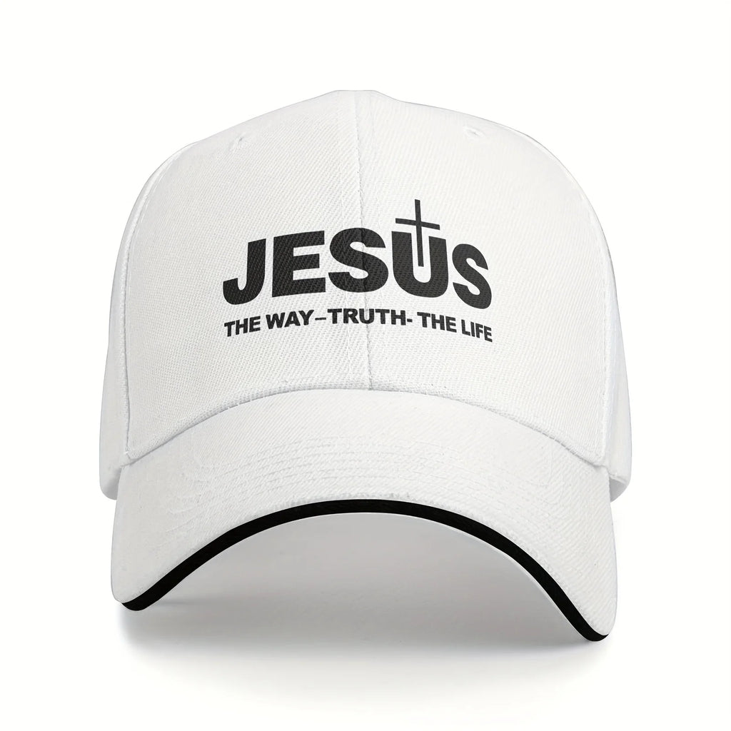 Jesus Cross Print Dad Cap