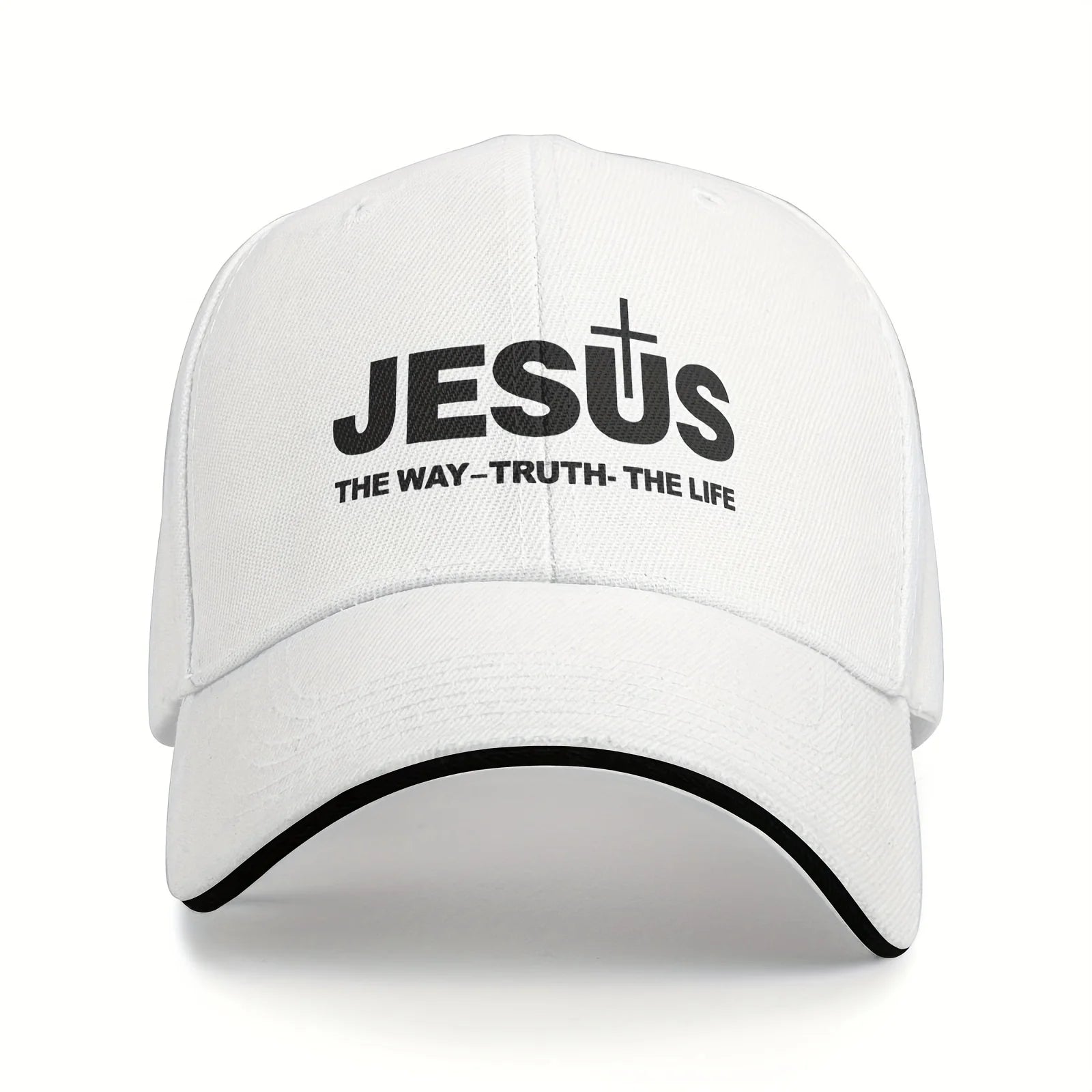 Jesus Cross Print Dad Cap