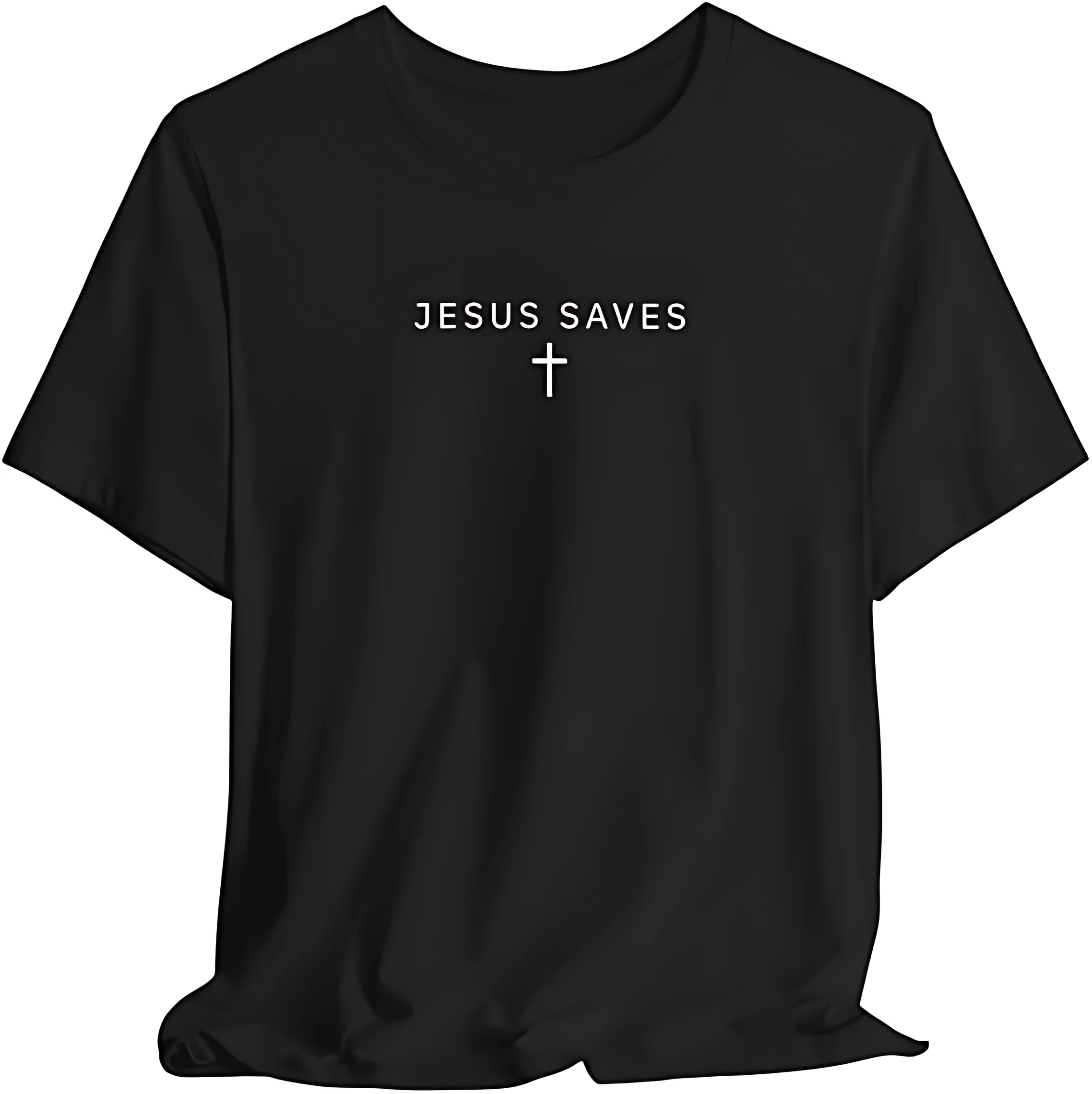 Jesus Saves Minimalist Cross Tee
