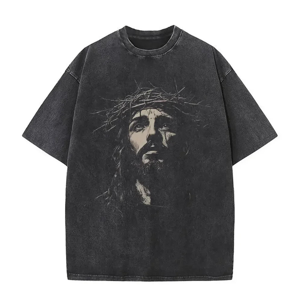 Vintage Jesus Is King Oversized Tee