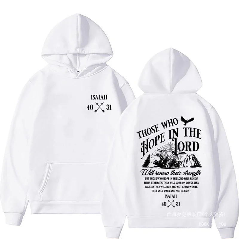 Jesus Letters Print Hoodie