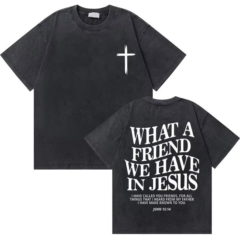 Retro Jesus Graphic Cotton Tee