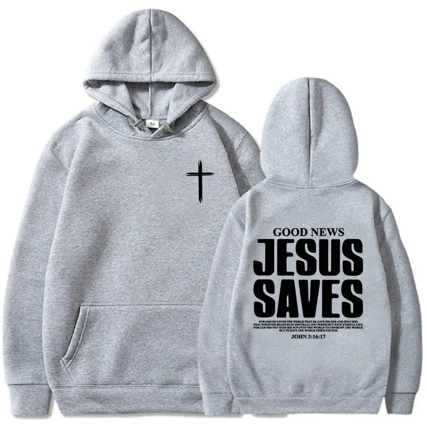Jesus Saves John 3:16 Hoodie