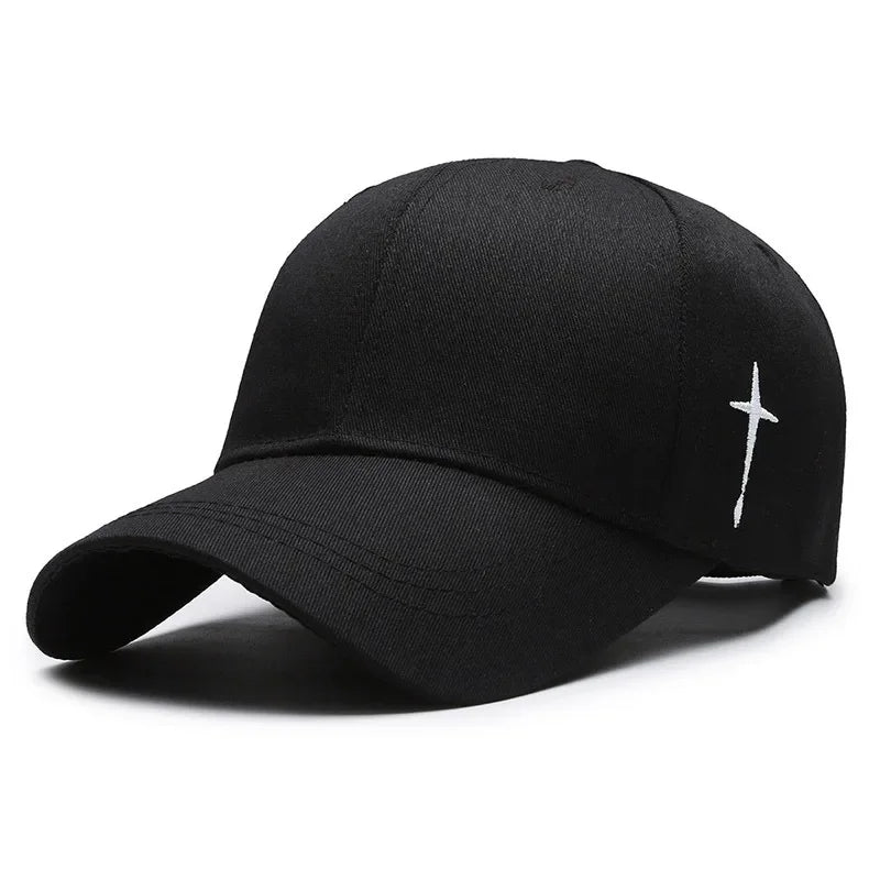Cross Water Drop Embroidered Cap