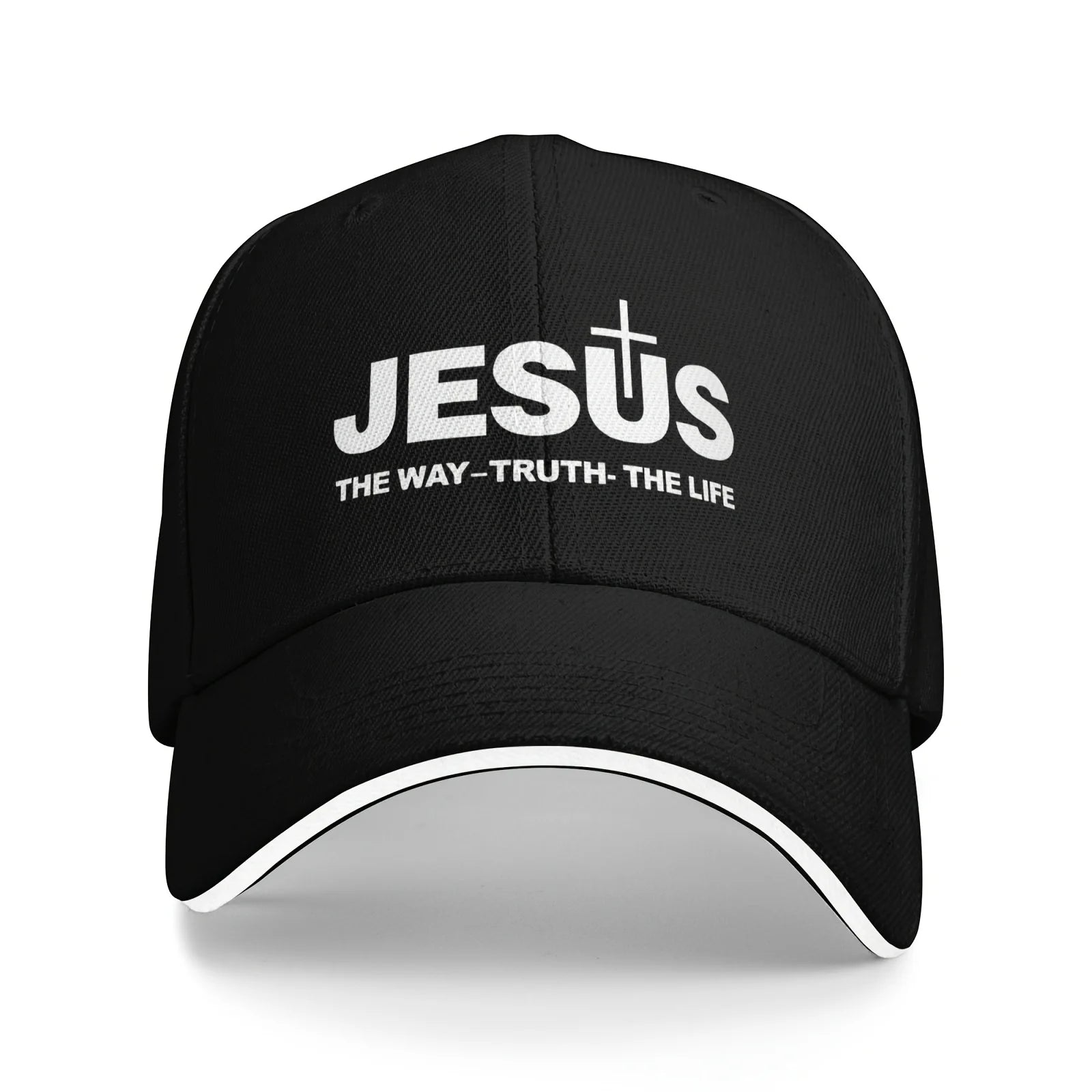 Jesus Cross Print Dad Cap