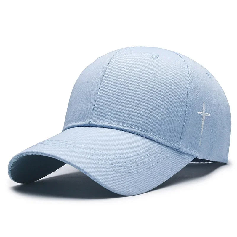 Cross Water Drop Embroidered Cap