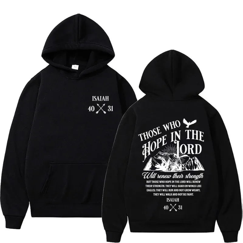 Jesus Letters Print Hoodie